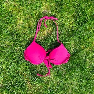 Magenta push up bikini